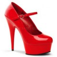 Zapato de tacón rojo